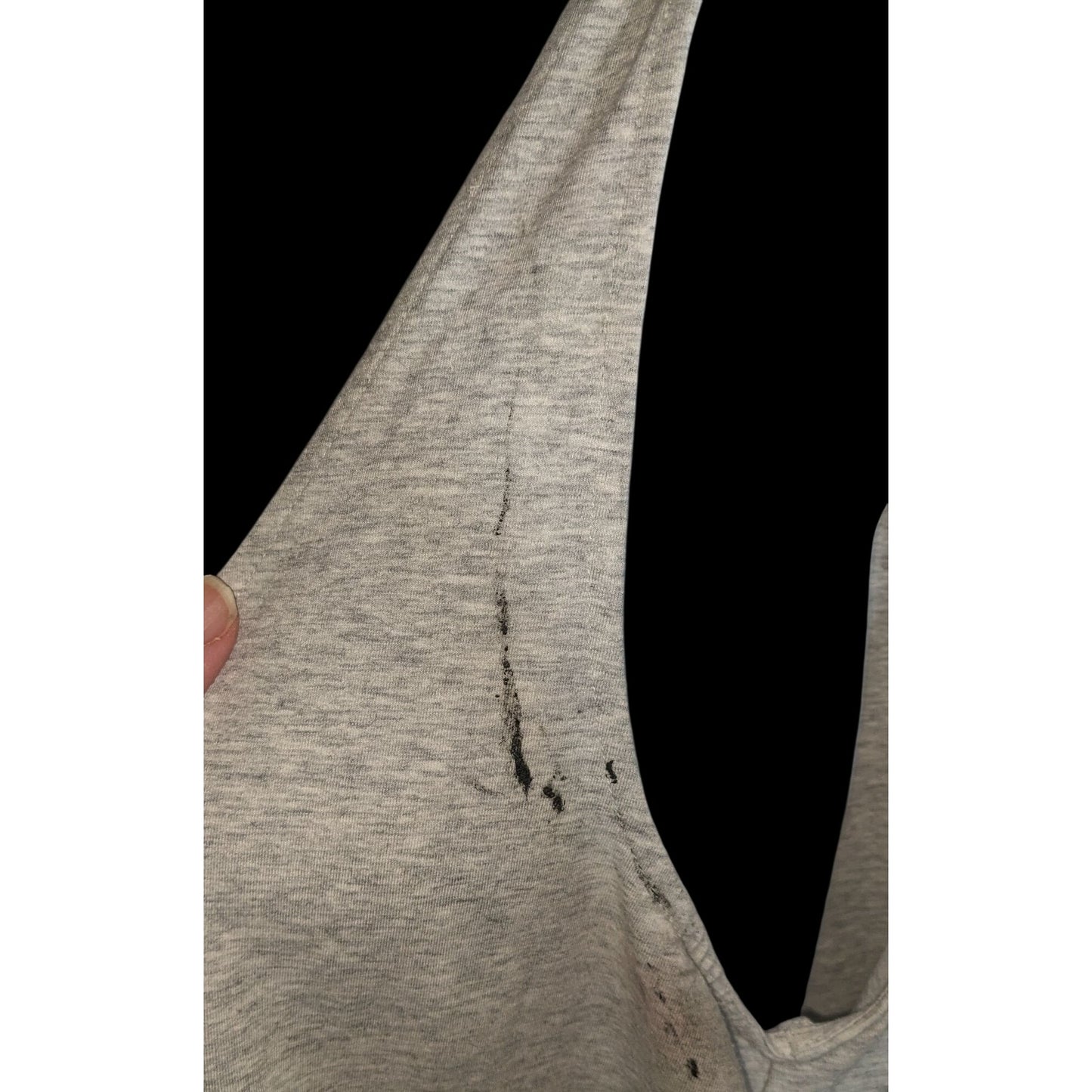 Tommy Hilfiger Cropped Oversized Tank Top Grey Preppy Sporty