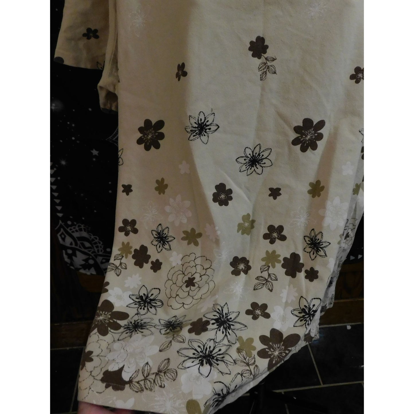 Vintage 90s Classic Elements Woman Floral Top