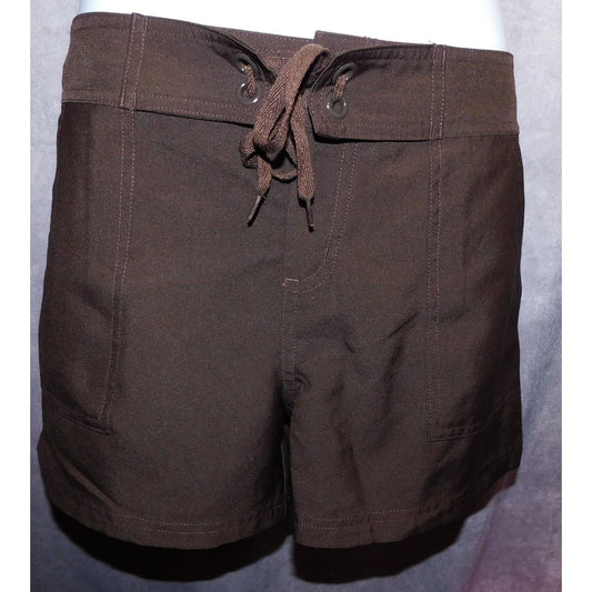 Preppy Croft & Barrow Brown Shorts With Tie Waist