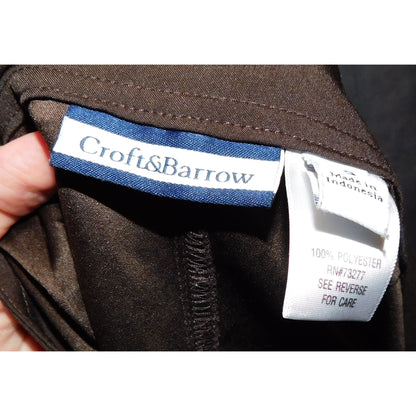 Preppy Croft & Barrow Brown Shorts With Tie Waist