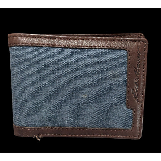 Eddie Bauer Blue Canvas Wallet