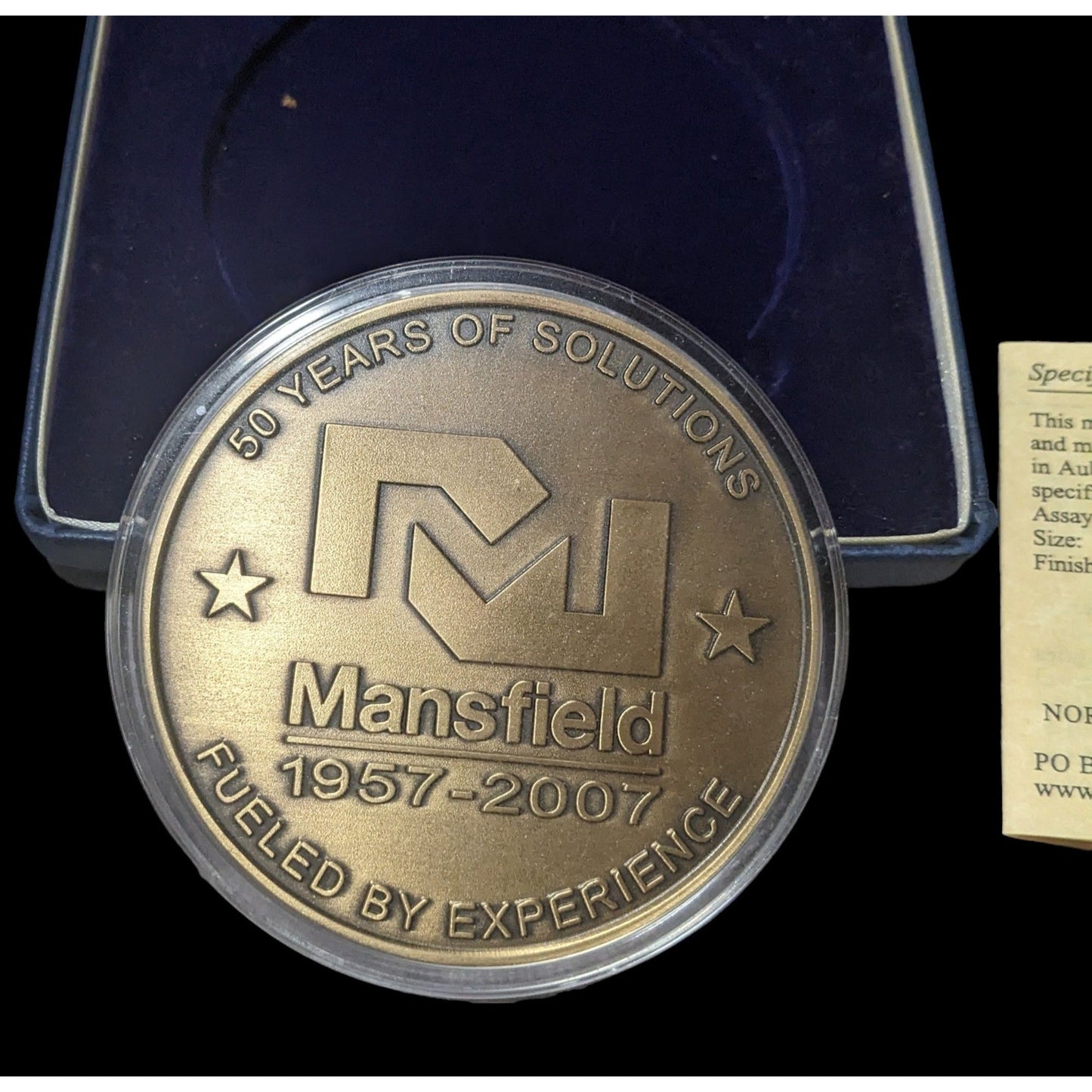 Mansfield Georgia 50th Anniversary Medallion