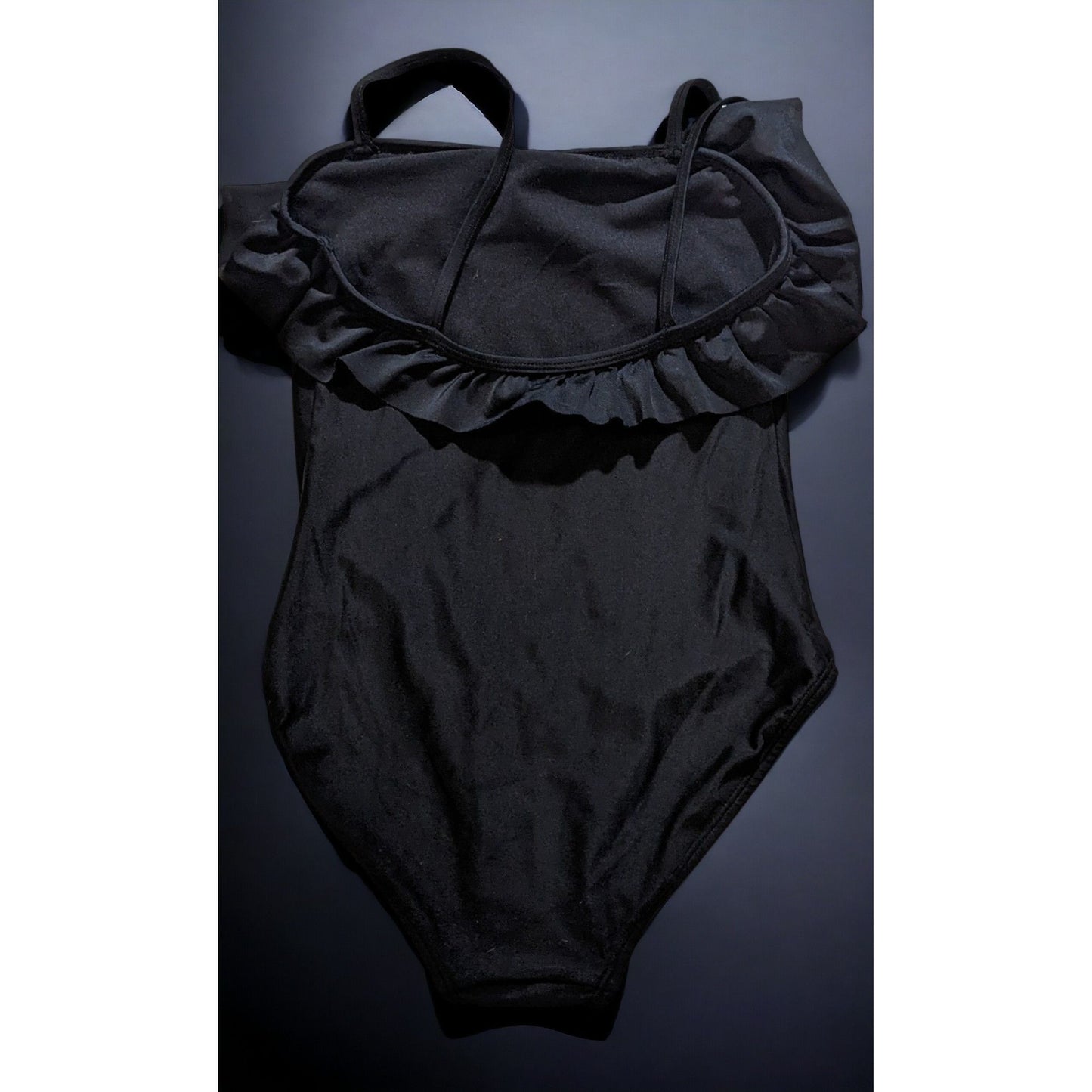 Old Navy Black Ruffle One Piece Swim Suit