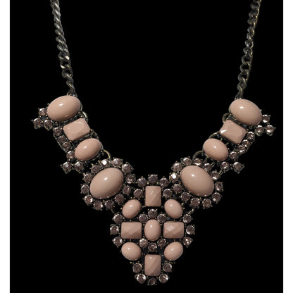 Sugarfix Pink Gemmed Statement  Necklace