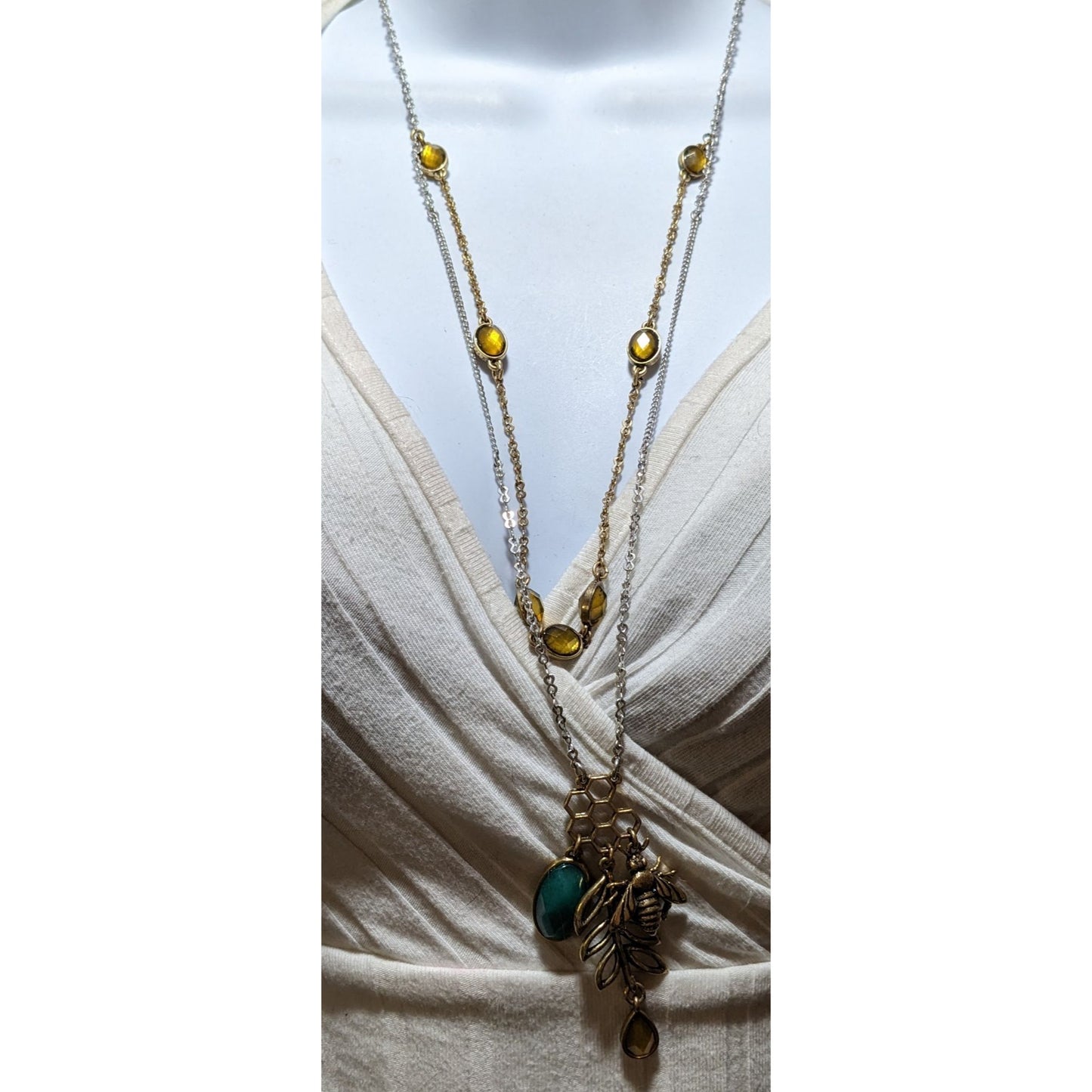 Lucky Brand Honey Bee Multilayer Necklace