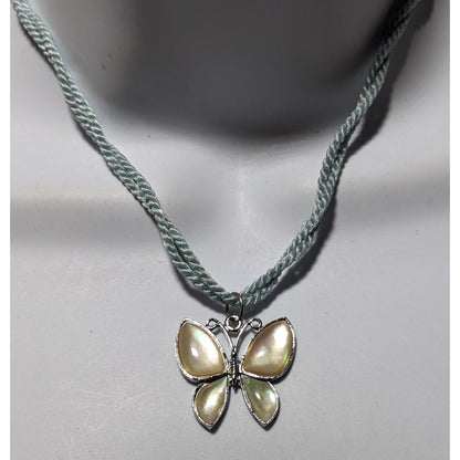 Iridescent Butterfly Necklace