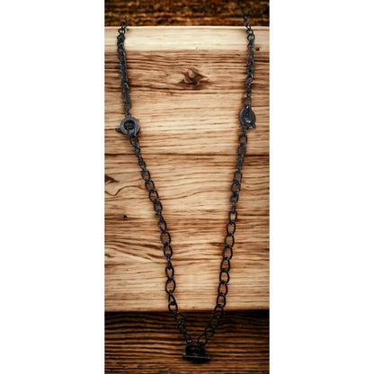 Black Toggle Chain Necklace