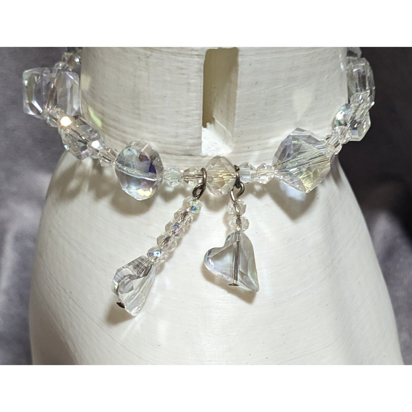Sparkly Crystal Heart Bracelet