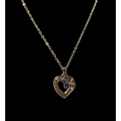 Gold Heart Child Of God Pendant Necklace