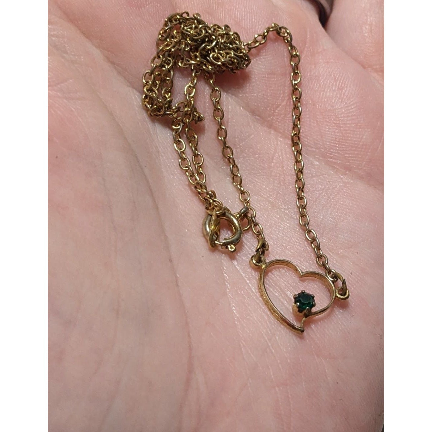 Minimalist Gold Open Heart Necklace