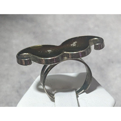 Vintage 90s Moustache Adjustable Mood Ring Size 7 1/2