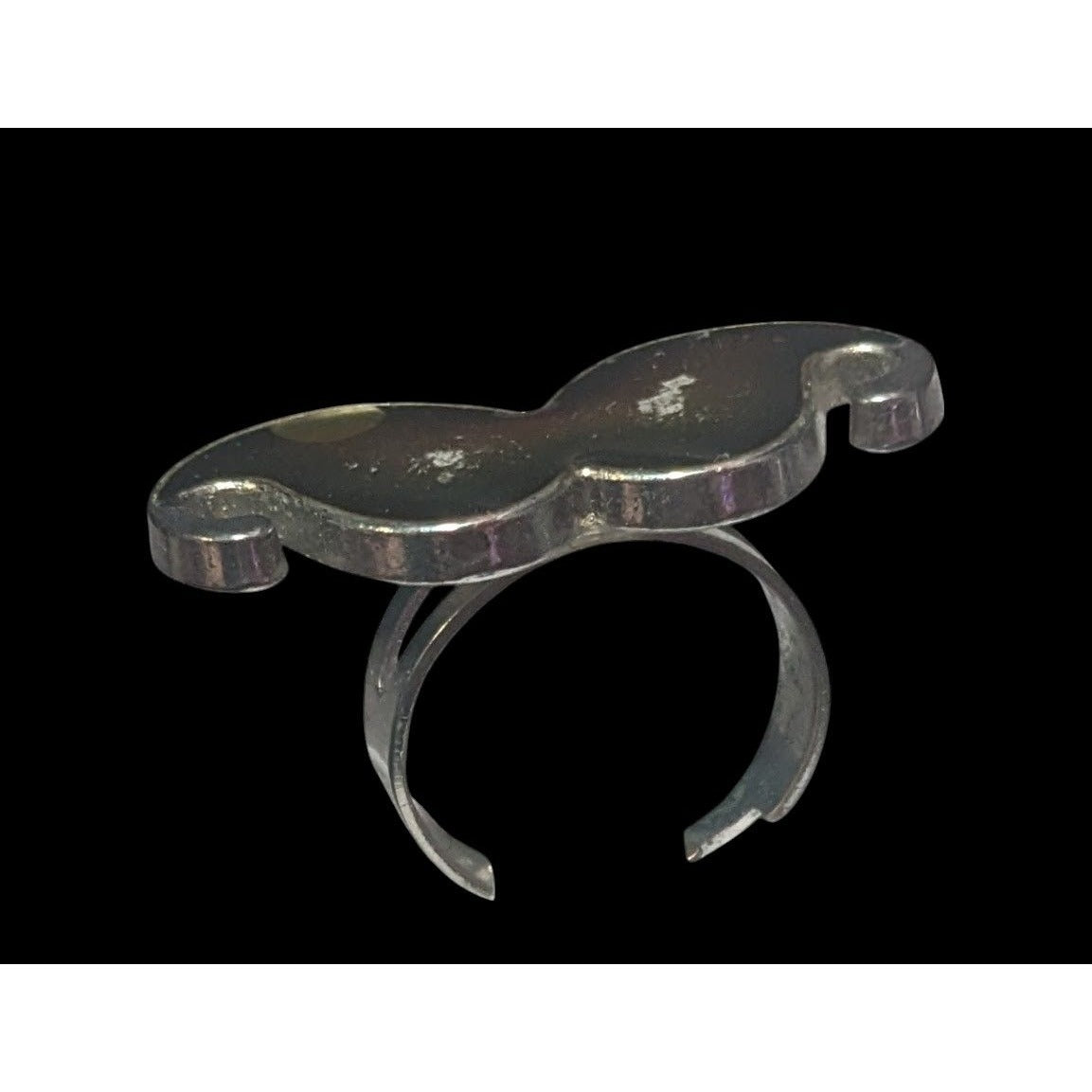 Vintage 90s Moustache Adjustable Mood Ring Size 7 1/2