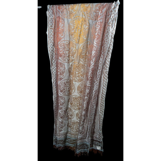 Molina by Jimmy Hourihan Rainbow And Grey Celtic Knot Scarf