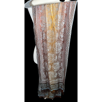 Molina by Jimmy Hourihan Rainbow And Grey Celtic Knot Scarf