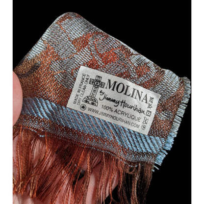 Molina by Jimmy Hourihan Rainbow And Grey Celtic Knot Scarf