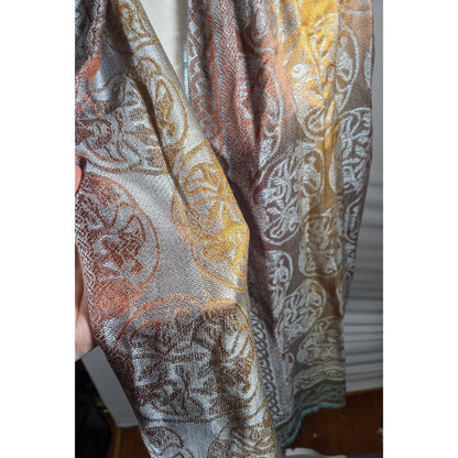 Molina by Jimmy Hourihan Rainbow And Grey Celtic Knot Scarf