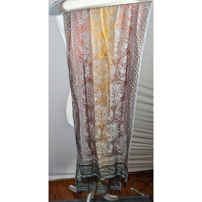 Molina by Jimmy Hourihan Rainbow And Grey Celtic Knot Scarf