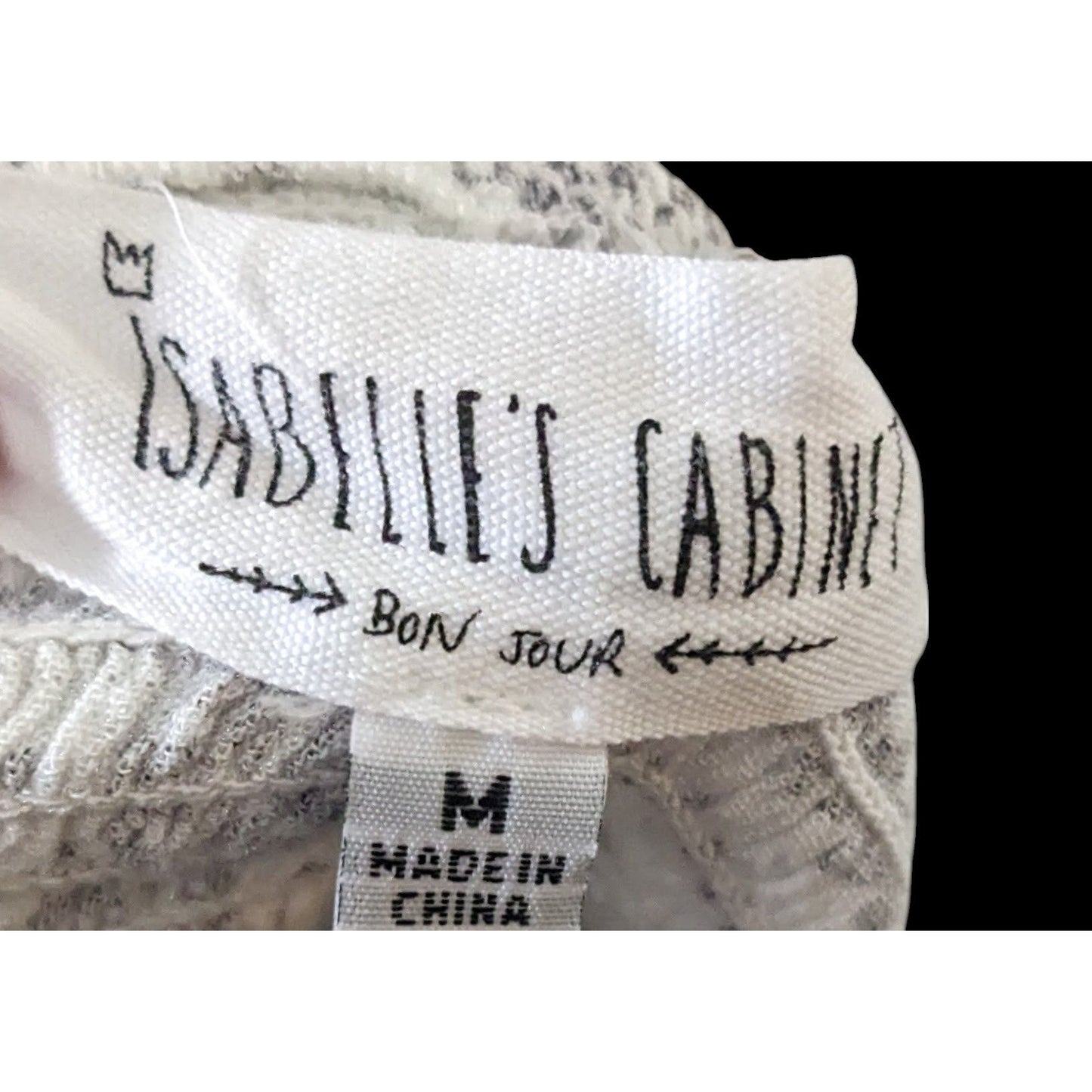 Isabelle's Closet Bohemian Festival Peasant Crop Top Size Medium