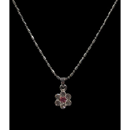 Minimalist Glam Fairycore Rhinestone Pendant Necklace