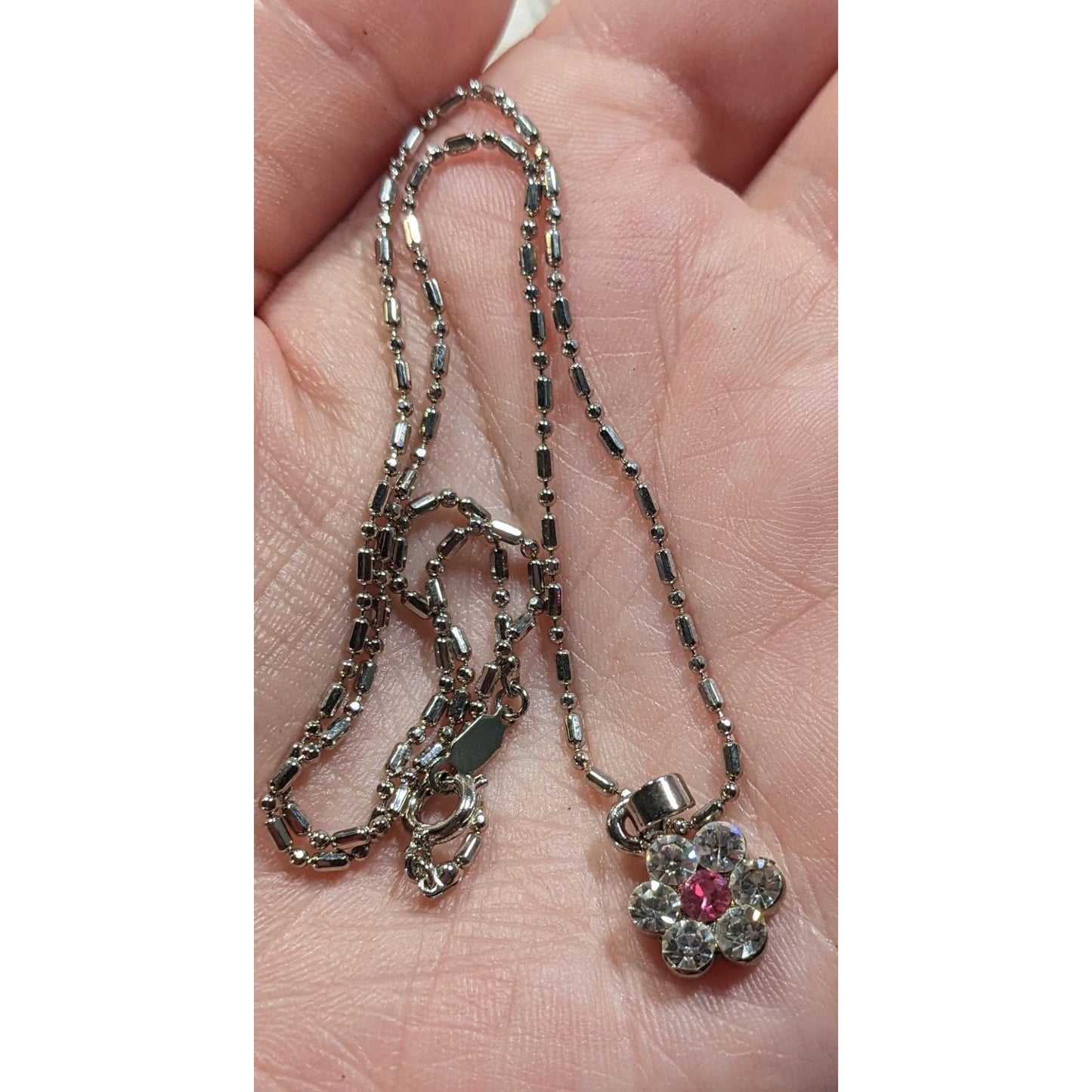 Minimalist Glam Fairycore Rhinestone Pendant Necklace