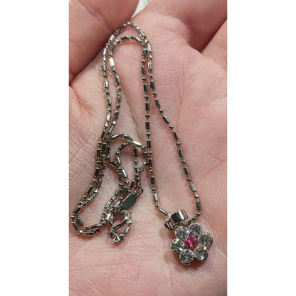 Minimalist Glam Fairycore Rhinestone Pendant Necklace
