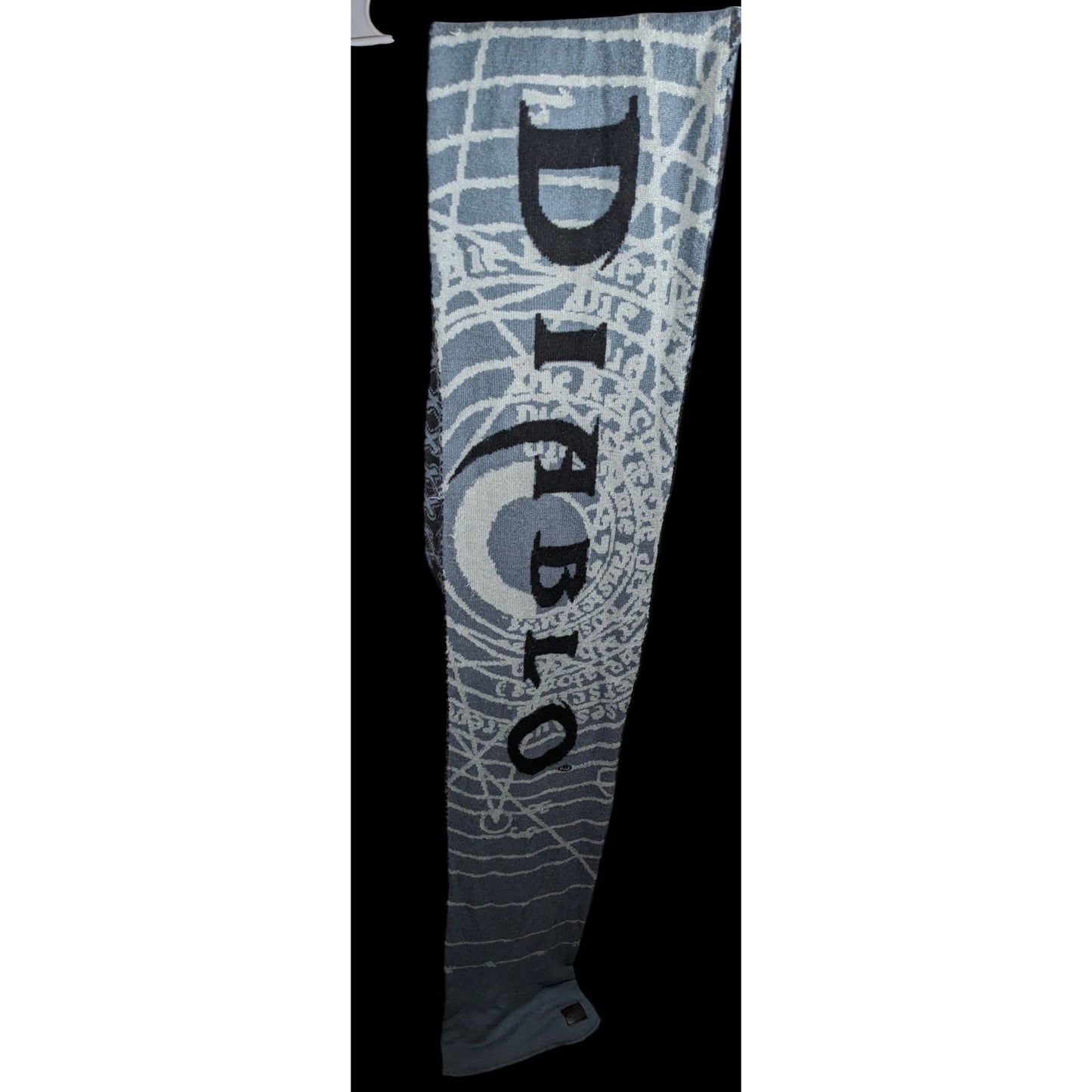 Blizzard Diablo Gothic Black And Grey Officially Licensed Reversible Scarf