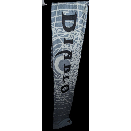 Blizzard Diablo Gothic Black And Grey Officially Licensed Reversible Scarf