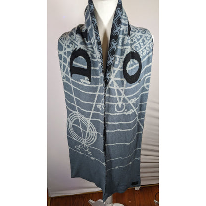 Blizzard Diablo Gothic Black And Grey Officially Licensed Reversible Scarf