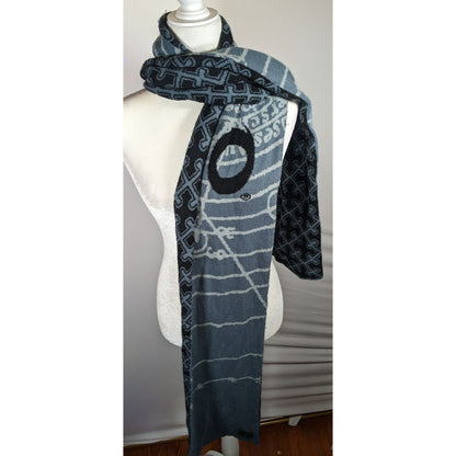 Blizzard Diablo Gothic Black And Grey Officially Licensed Reversible Scarf