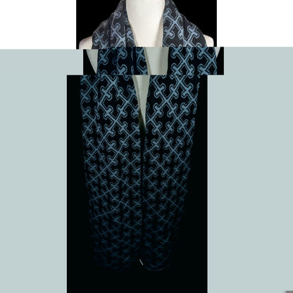 Blizzard Diablo Gothic Black And Grey Officially Licensed Reversible Scarf