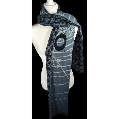 Blizzard Diablo Gothic Black And Grey Officially Licensed Reversible Scarf