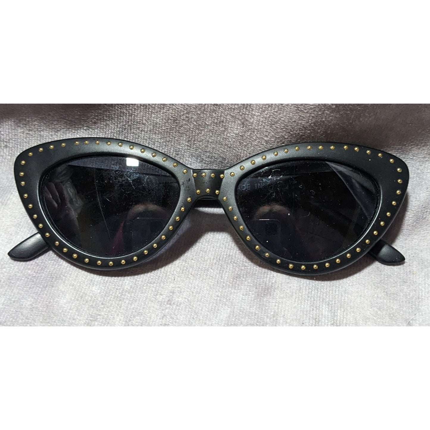 Gothic Studded Cateye Sunglasses