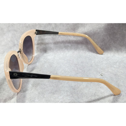 Guess Chunky Retro Nude And Silver Tone Sunglasses