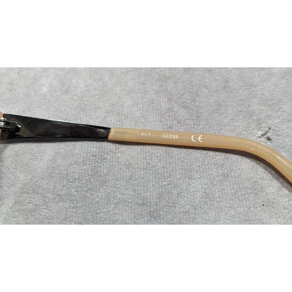 Guess Chunky Retro Nude And Silver Tone Sunglasses