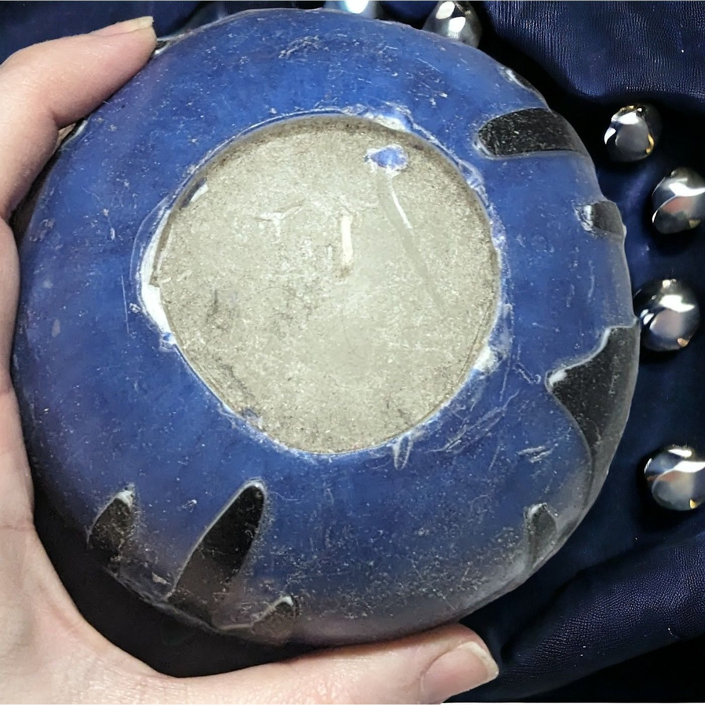 Blue Desert Moon Glowing Ball Candle