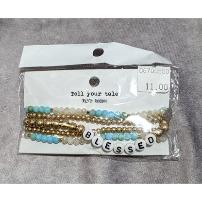 Tell Your Tale Blessed Stretch Beaded Bracelet Set