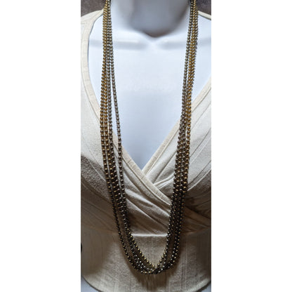 Vintage Multilayer Ball Chain Necklace