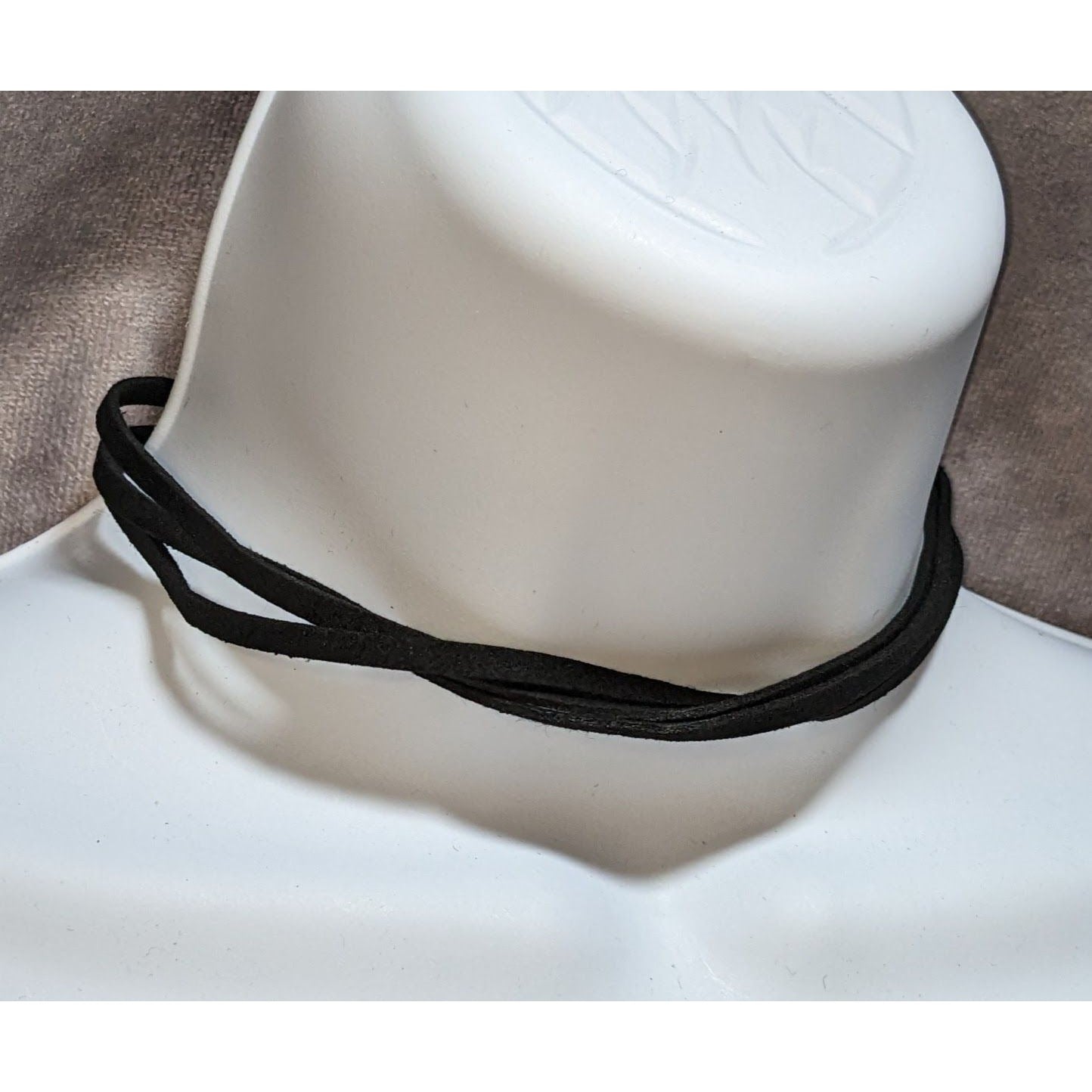 Black Faux Suede Triple Strand Choker Necklace
