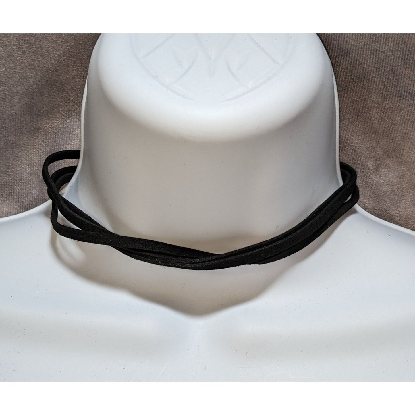 Black Faux Suede Triple Strand Choker Necklace
