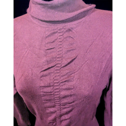 Express Plum Fitted Turtleneck