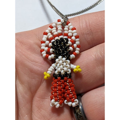 Vintage Southwestern Beaded Doll Necklace