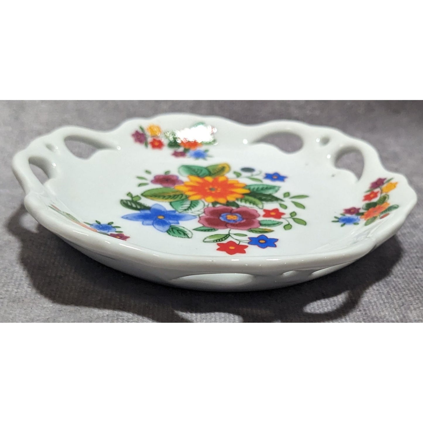 Vintage Bridgeford Floral Genuine Porcelain Collector's Plate