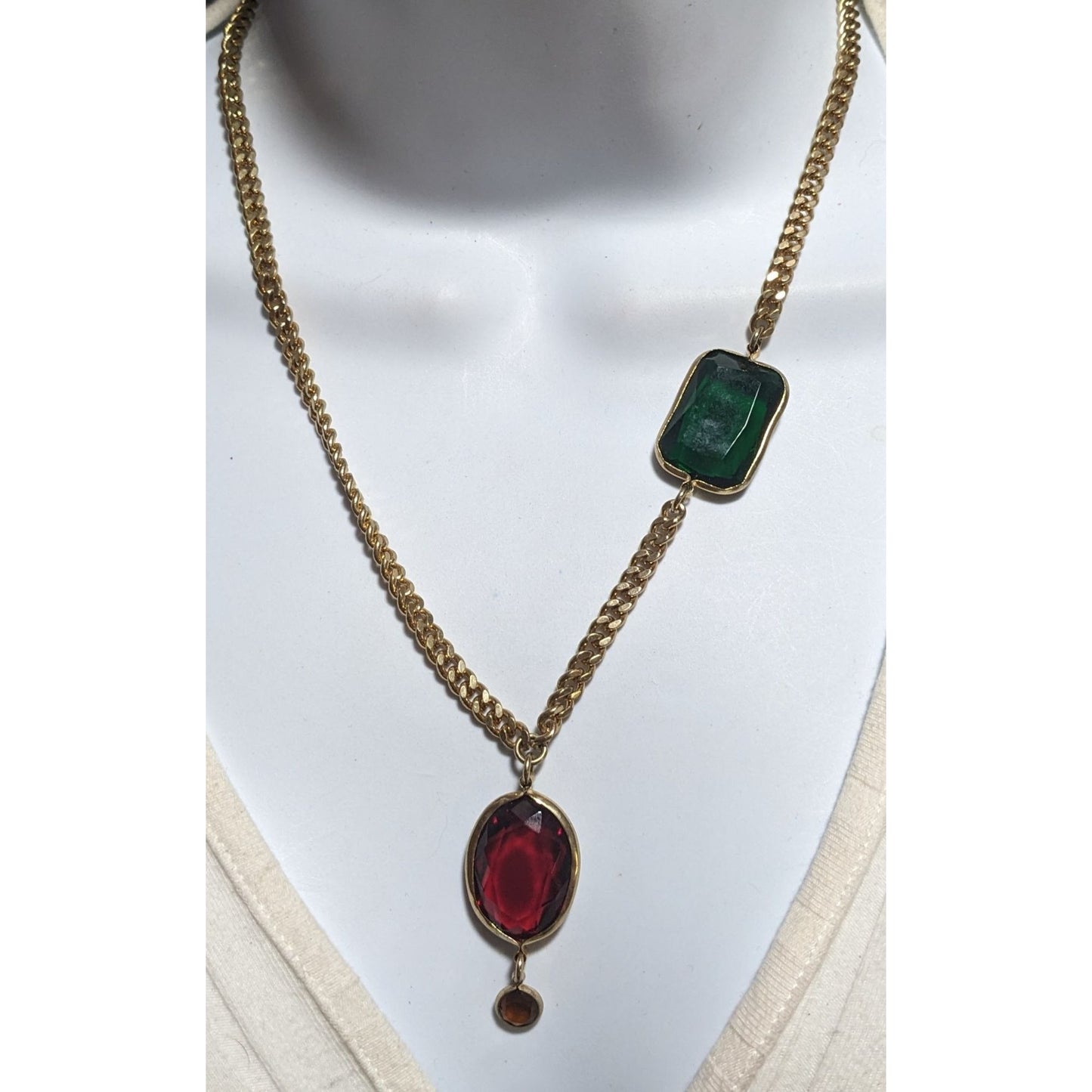 Vintage Lydell N.Y.C. Gold Gemmed Necklace