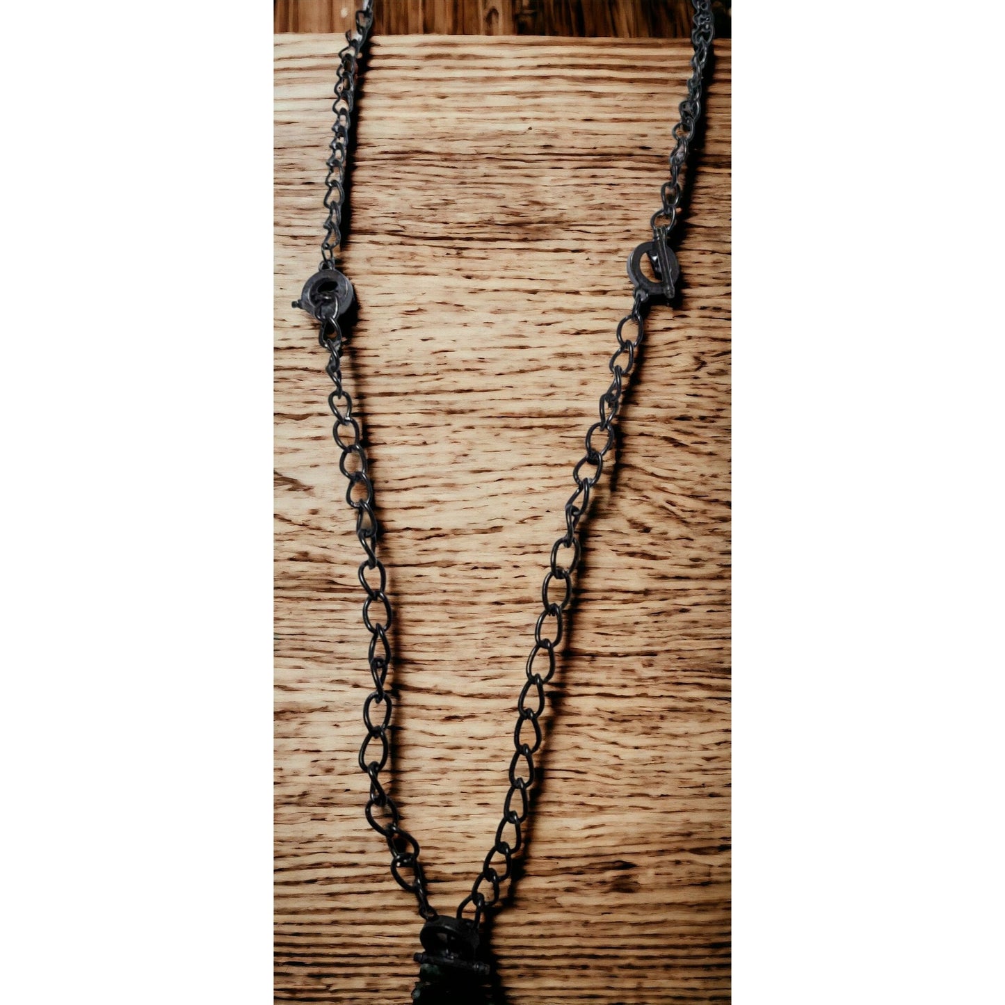 Black Toggle Chain Necklace