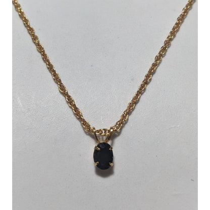 Minimalist Black And Gold Pendant Necklace