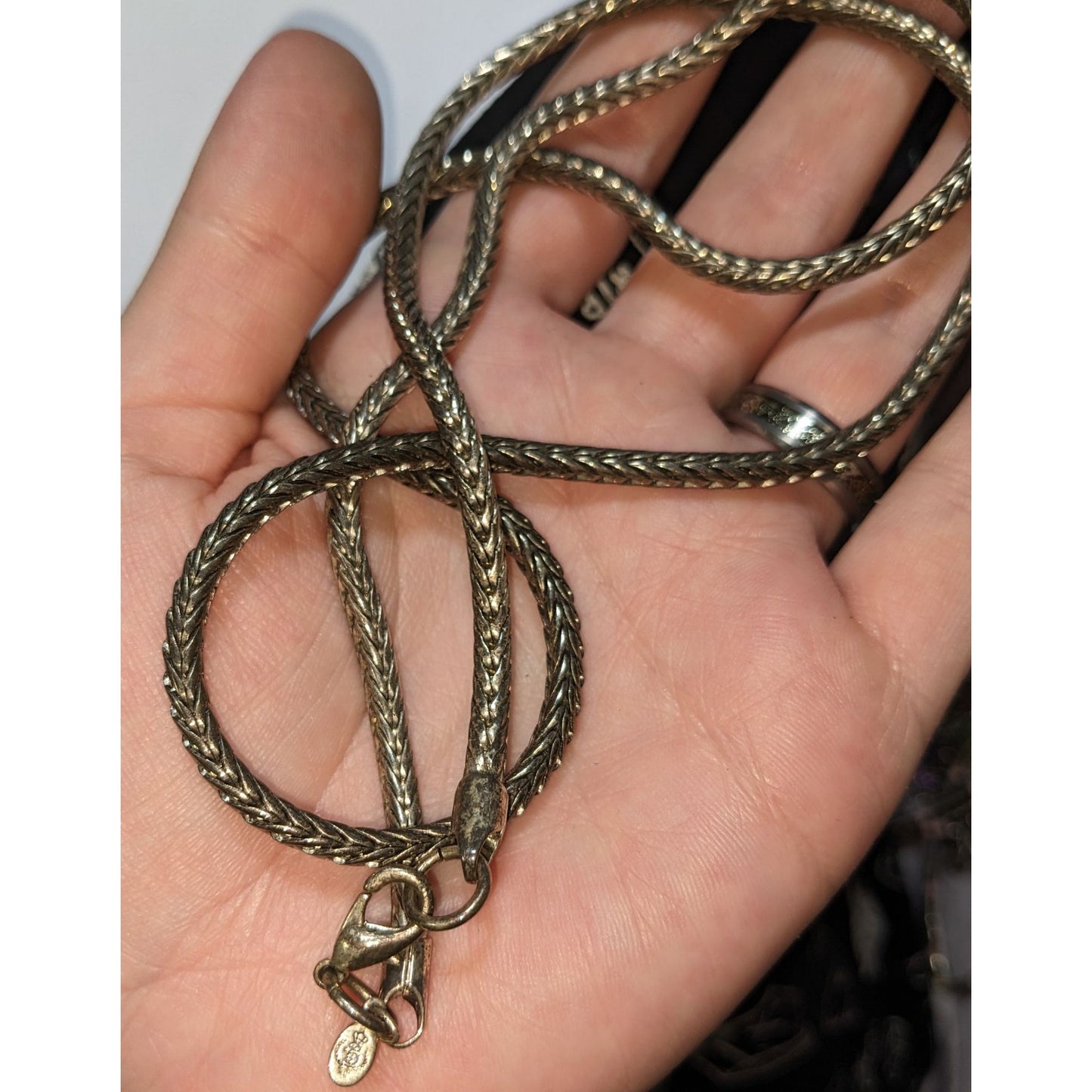 Vintage Premier Designs 28-Inch Wheat Chain Necklace