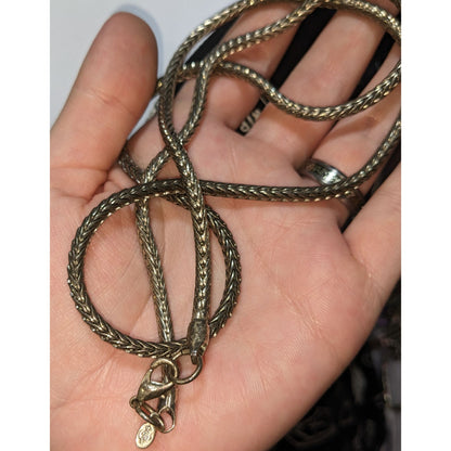 Vintage Premier Designs 28-Inch Wheat Chain Necklace