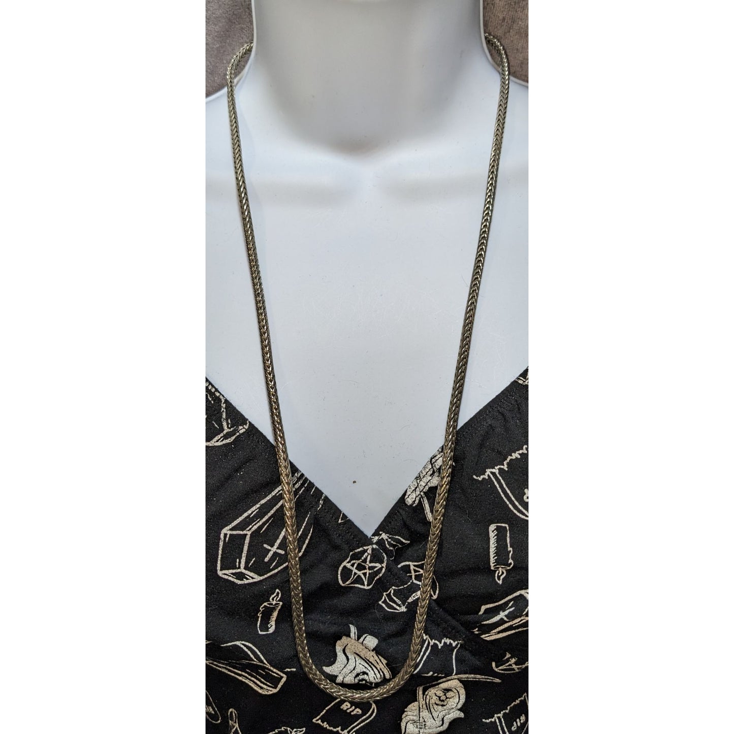 Vintage Premier Designs 28-Inch Wheat Chain Necklace
