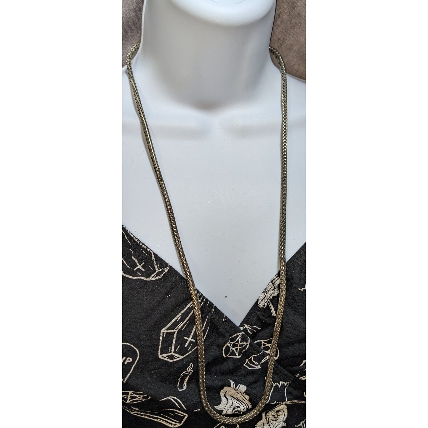 Vintage Premier Designs 28-Inch Wheat Chain Necklace