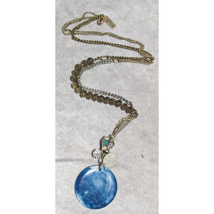 The Limited Smoky Blue Pendant Charm Necklace